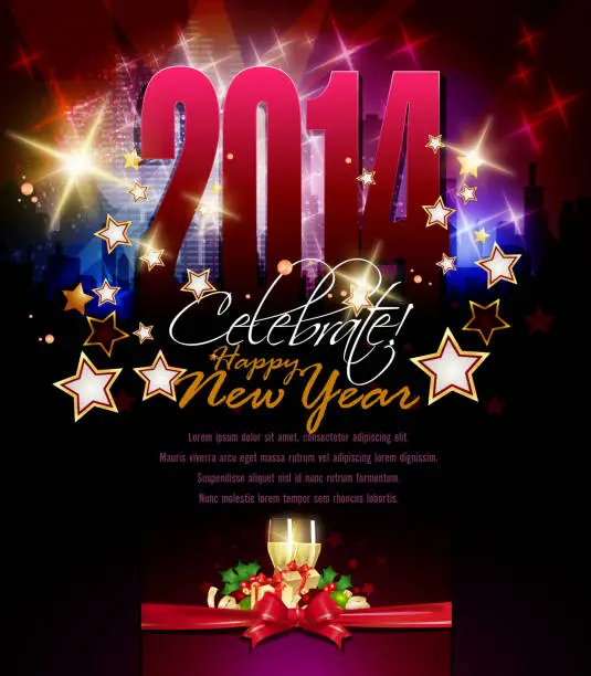 Vector illustration of New Year Celebrations Background