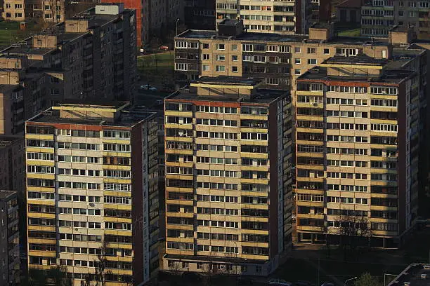 Photo of Residential socialist soviet buildings, Vilnius, Lithuania, Baltics