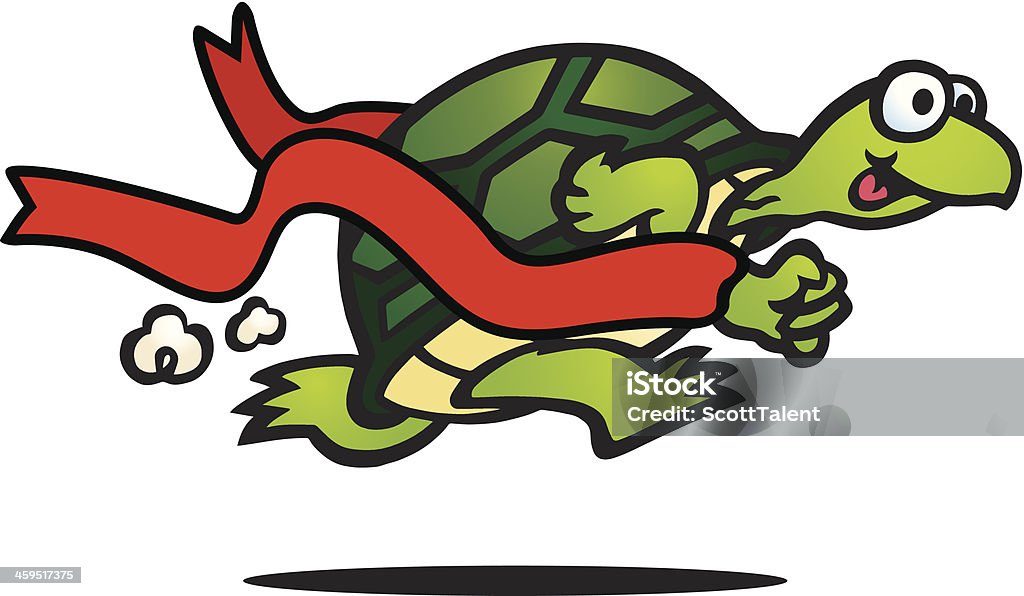Fast Turtle - Lizenzfrei Marathon Vektorgrafik
