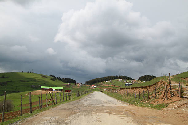 istock Road to heaven in a cloudy day 459518873