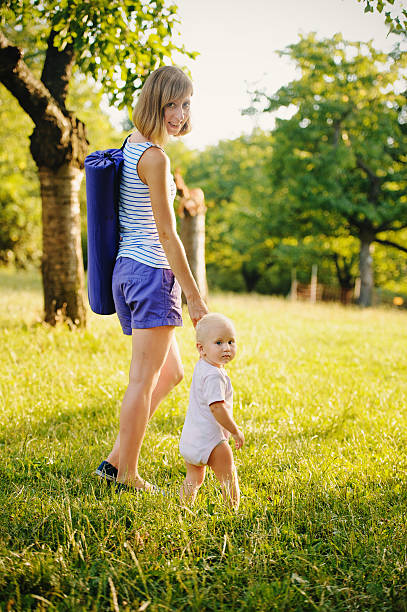 istock Mother and her daugther going for yoga class 459520097
