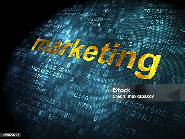 Advertising Concept Marketing On Digital Background Stock Photo - Download Image Now