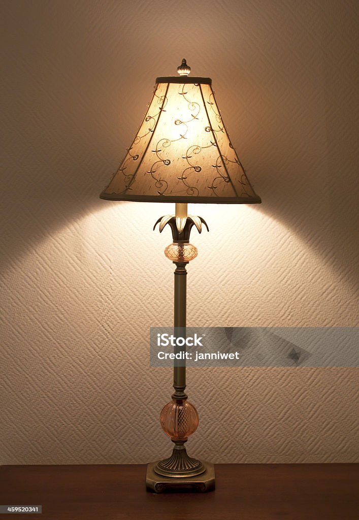 Bed lamp Table lamp in the bed room Appliance Stock Photo