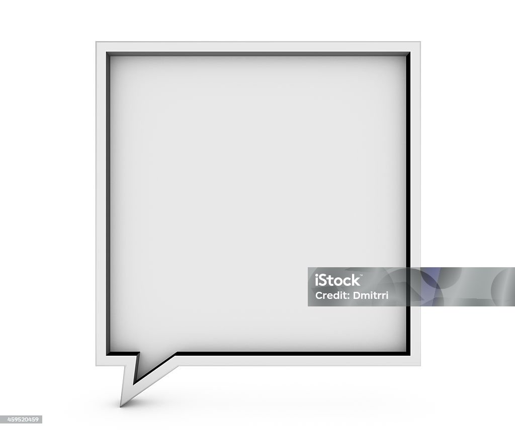 - Blase talk frame 3D - Lizenzfrei Mitteilung Stock-Foto