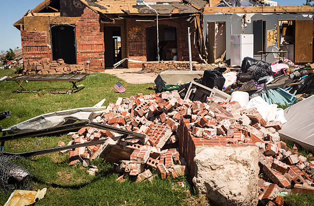 Tornado Devastation stock photo