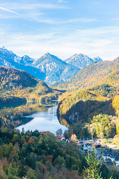Phong Cảnh Dãy Núi Bavarian Alps Ở Đức Hình ảnh Sẵn có - Tải xuống Hình ảnh  Ngay bây giờ - Du khách, Lâu Đài Neuschwanstein, Theo chiều dọc - iStock