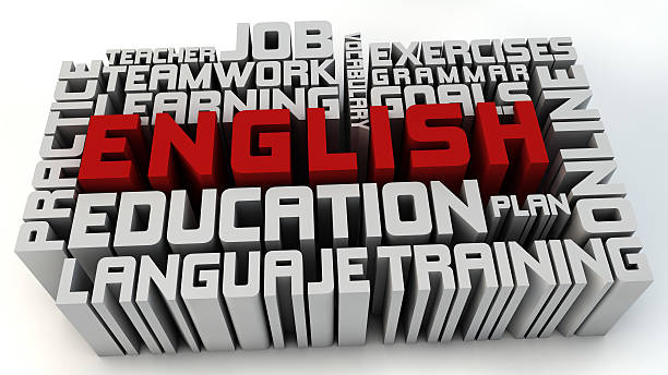 istock The words English in red surrounded by other words in gray 459522421