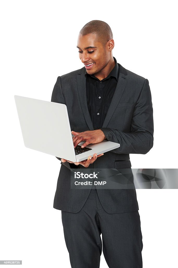 Junger Geschäftsmann Arbeiten am laptop - Lizenzfrei Laptop Stock-Foto