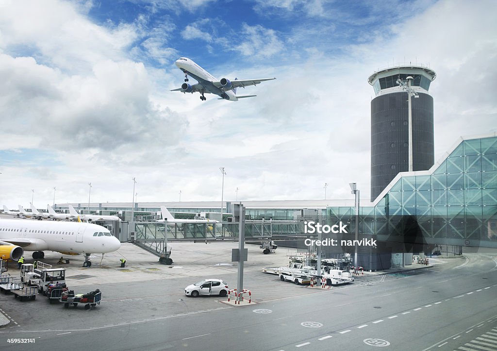 Flughafen in Barcelona - Lizenzfrei Flughafen Stock-Foto