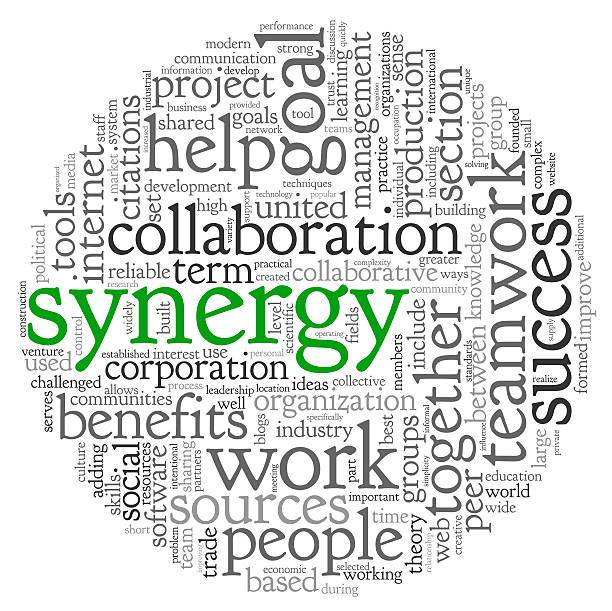 istock Synergy concept in word tag cloud 459565817