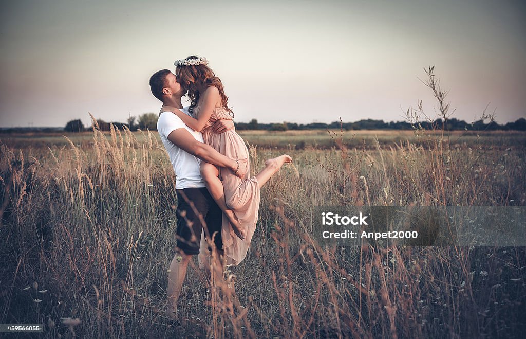 Love and affection between a young couple Beautiful People Stock Photo