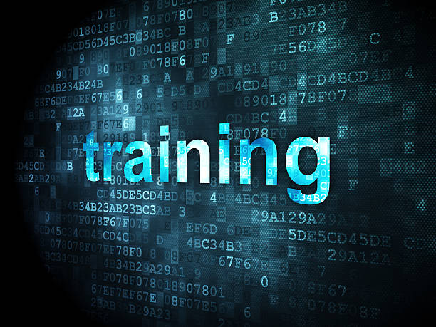 교육 컨셉입니다: 교육 디지탈 배경기술 - business meeting training sports training 뉴스 사진 이미지