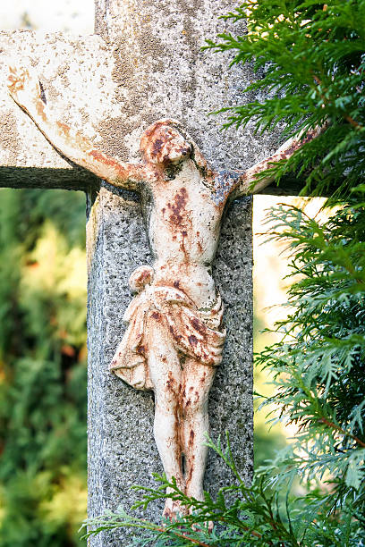 istock Crucifixion, Jesus Christ on the cross 459567873