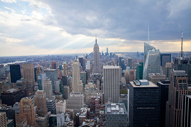 Jesus light on top of Manhattan