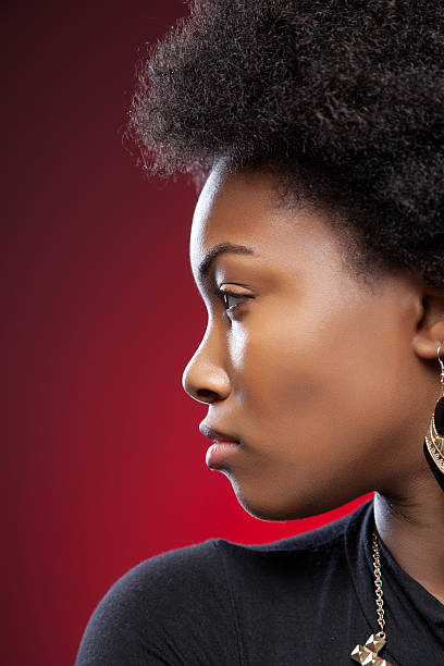 istock Young black beauty with afro hairstyle 459578703