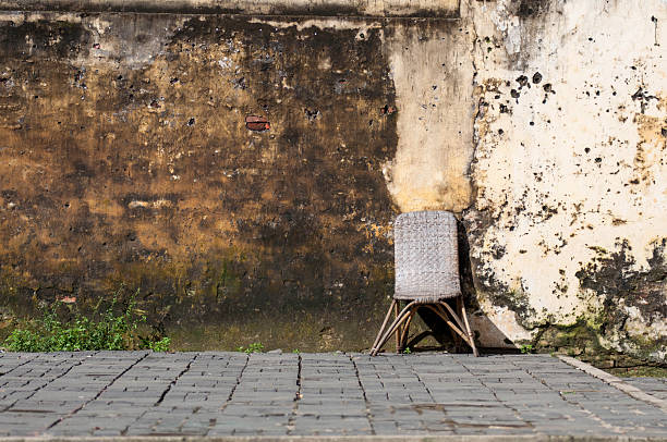 metal chair in park