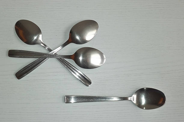 istock Group of spoons close up. 459593479
