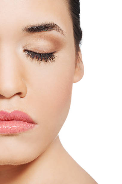 istock Close up on beautiful skin woman's face. 459594313