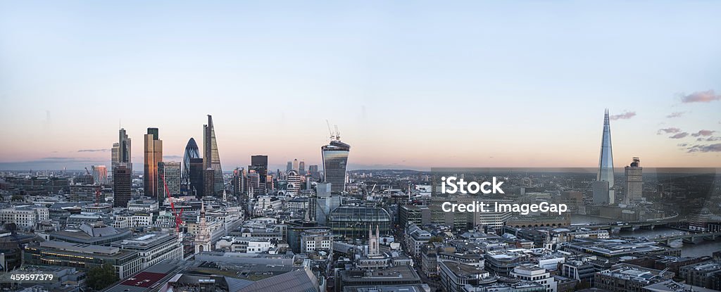 City of London Panoramic image of the Financial districts of London London - England Stock Photo