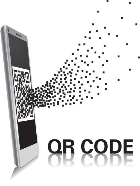 ilustrações, clipart, desenhos animados e ícones de código qr - bbm barcode