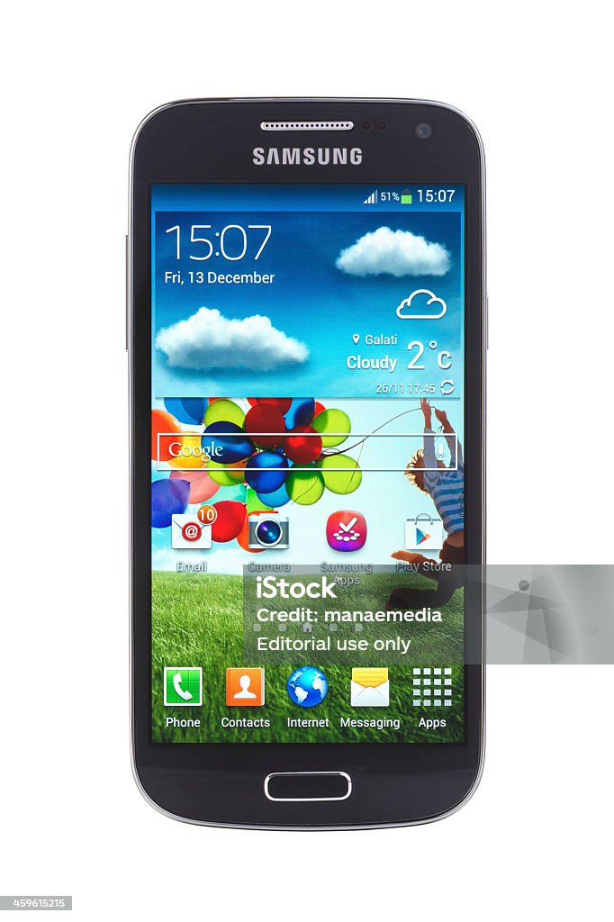 Samsung Galaxy S4 Stock Photo - Download Image Now - Brand Name,  Communication, Computer Software - iStock