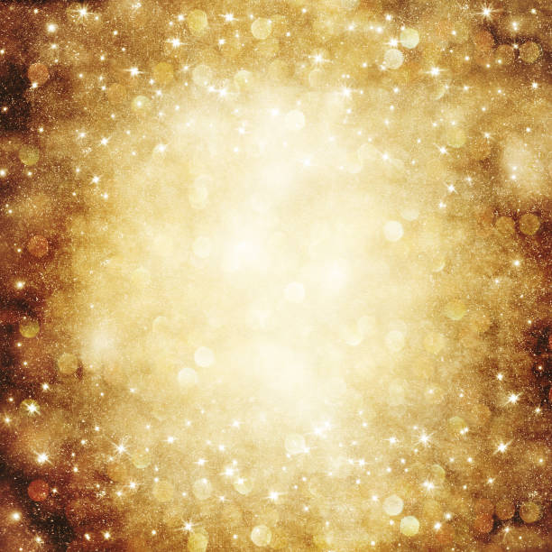 Golden Holiday Abstract background.