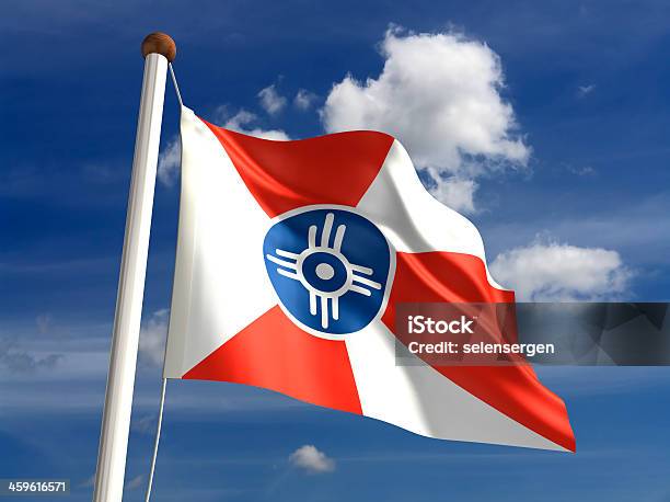 Wichita City Flag Stock Photo - Download Image Now - Wichita, Kansas, Flag