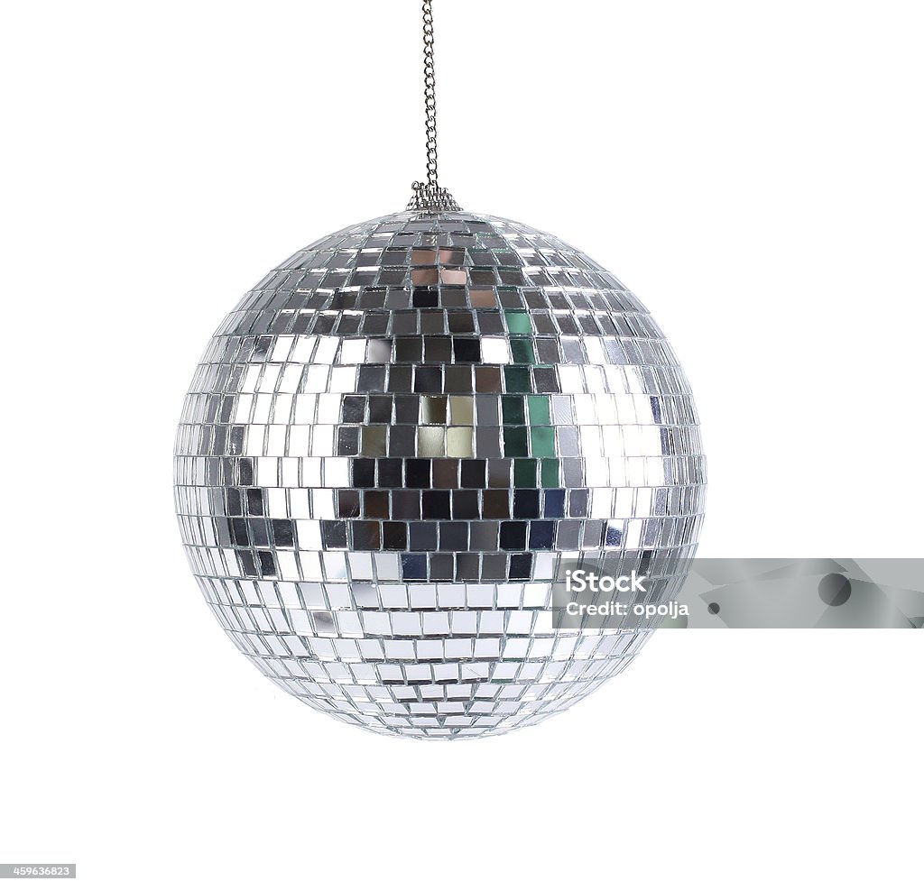 mirror sphere mirror sphere isolated Disco Ball Stock Photo