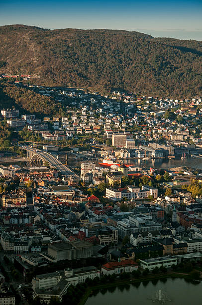 istock Panorama of Bergen from the hill Floyen. 459637007
