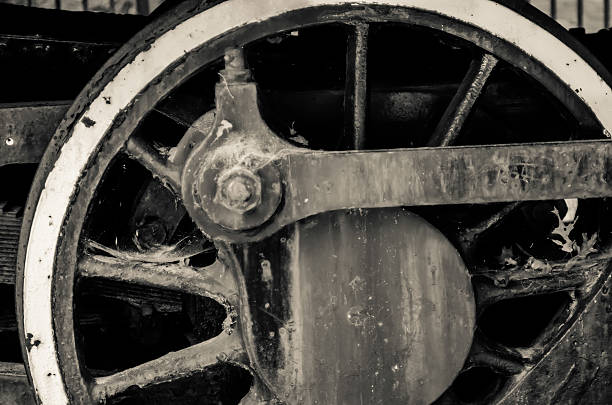 istock old black locomotive engine details 459656639