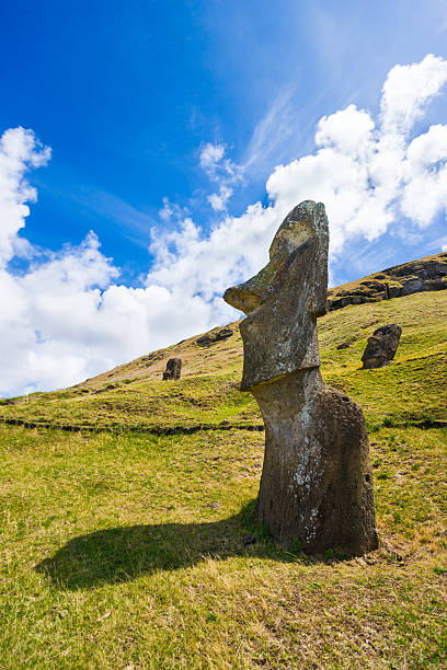 istock Moai on Rano Raraku Slope, Easter Island, Chile 459666821