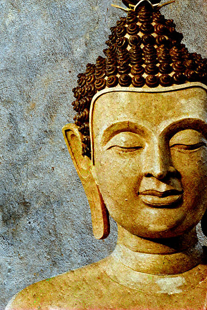 istock Ancient Buddha face, Ayutthaya, Thailand 459674945