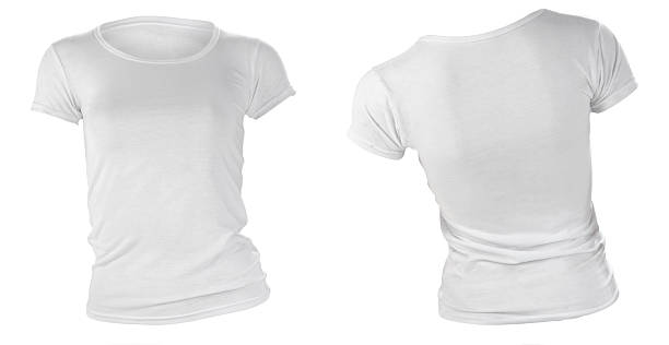 istock women's blank white t-shirt template 459675585