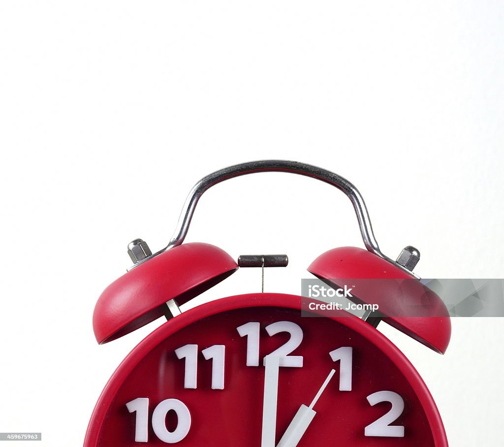 Video Time Red Red Alarm Clock Showing Time Stock Photo - Download Image Now - Clock ...
