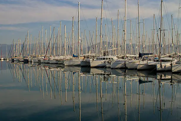 Sailboats In A Row