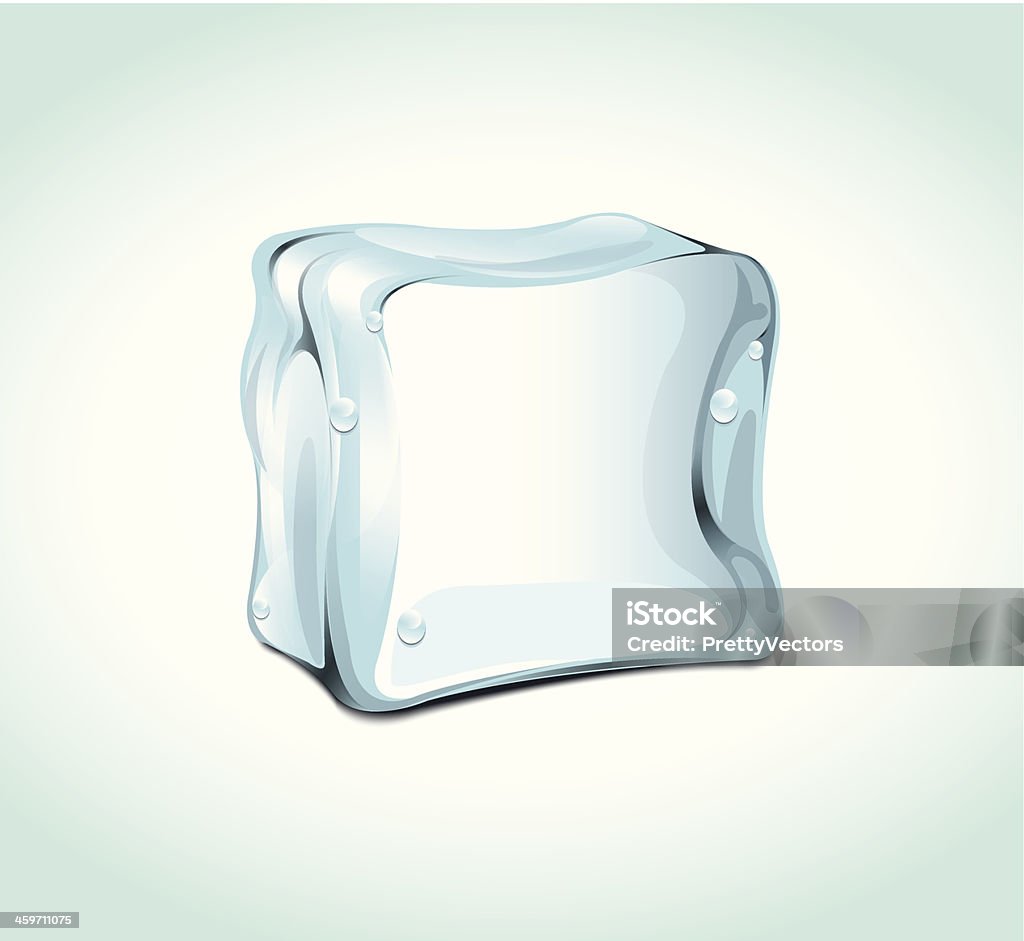 Кубик льда - Векторная графика Абстрактный роялти-фри