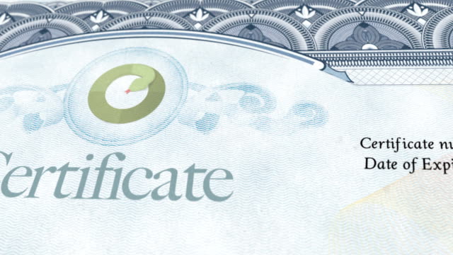 Certificate Document