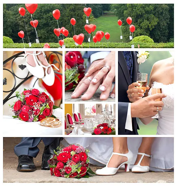 Photo of wedding theme collage