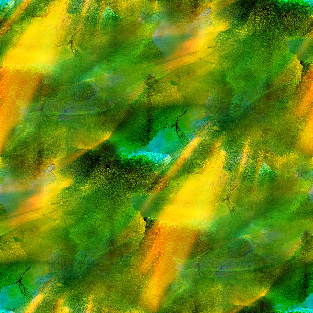 istock watercolor seamless background texture abstract green, yellow pa 459858685