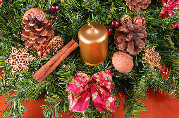 istock Advent wreath detail, closeup 459865539