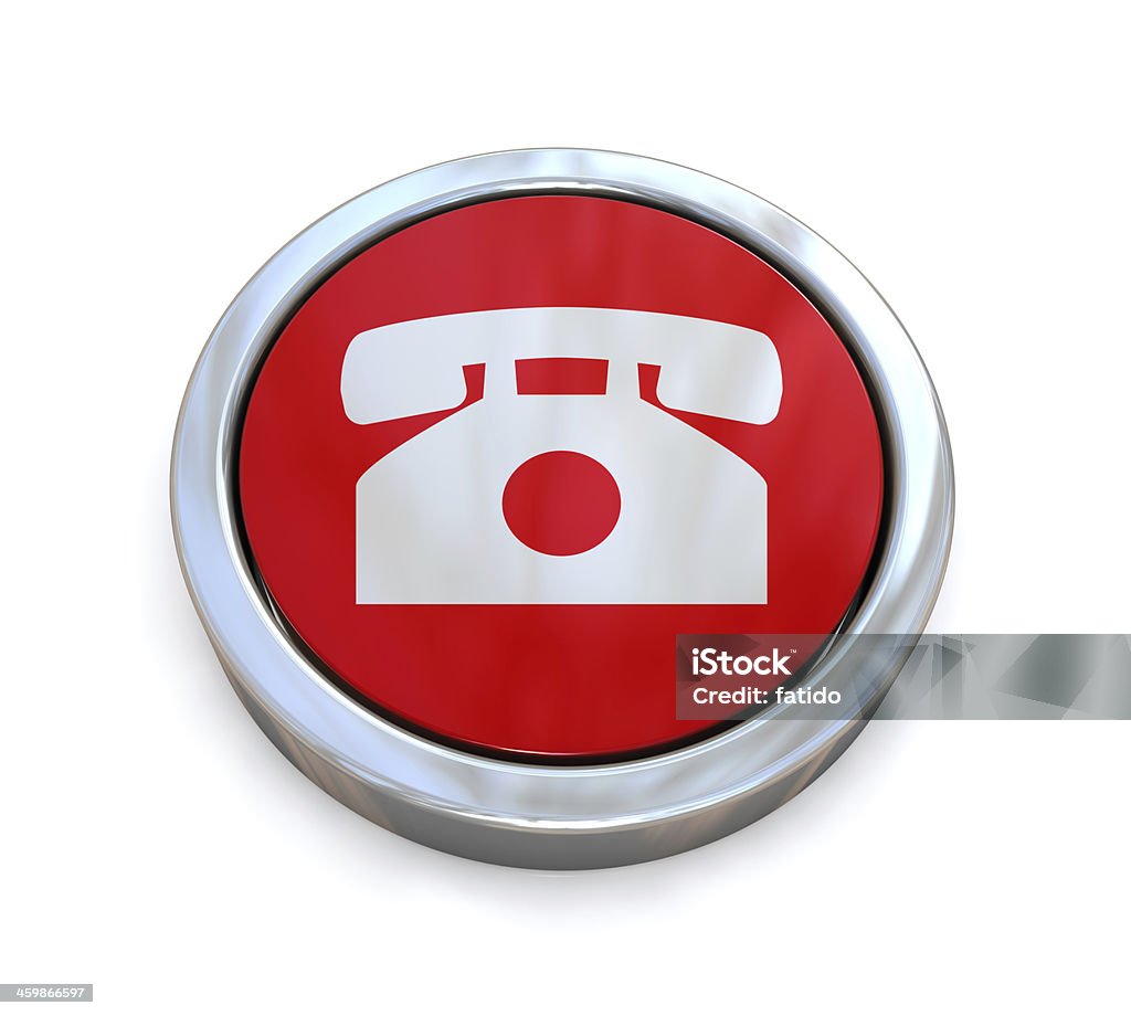 Pulsante del telefono - Foto stock royalty-free di Bottone - Articoli di merceria