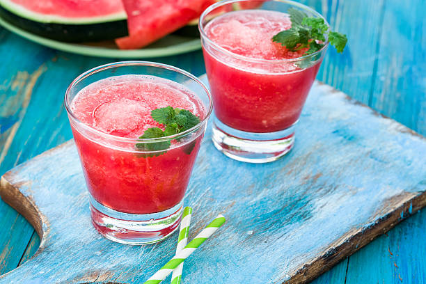istock Watermelon Smoothie Served as a Summer Drink 459866673