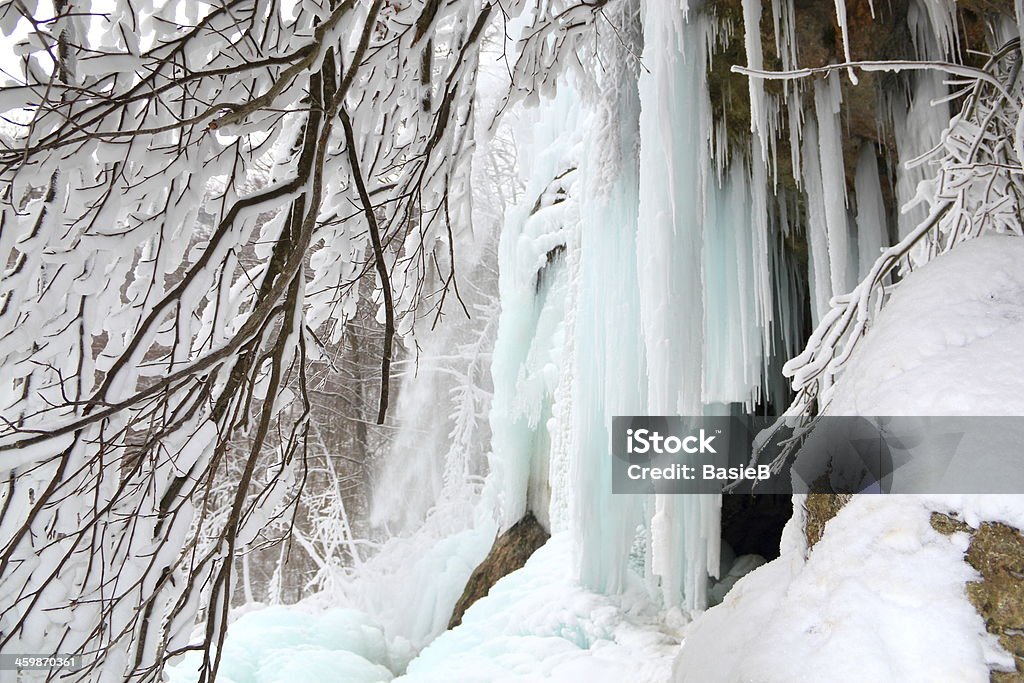 Gefrorene-Wasserfall - Lizenzfrei Eisberg - Eisgebilde Stock-Foto