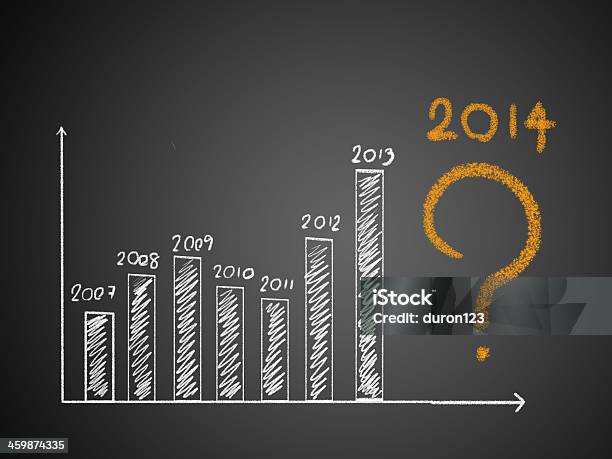 About 2014 On Graph Stock Photo - Download Image Now - 2014, Achievement, Annual Event