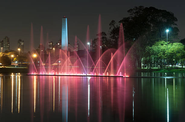 water fountain in the Ibirapuera park, sao paulo , Brazil