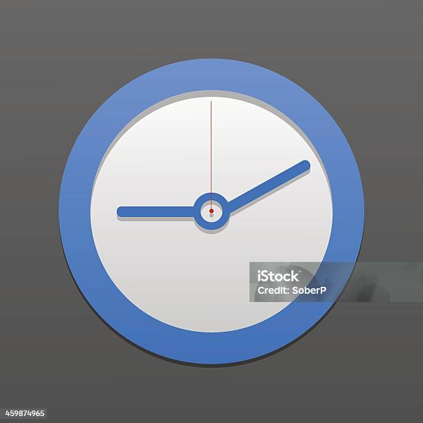 Vector Clock Icon Eps10 Stock Illustration - Download Image Now - Alarm Clock, Animal Body Part, Animal Hand