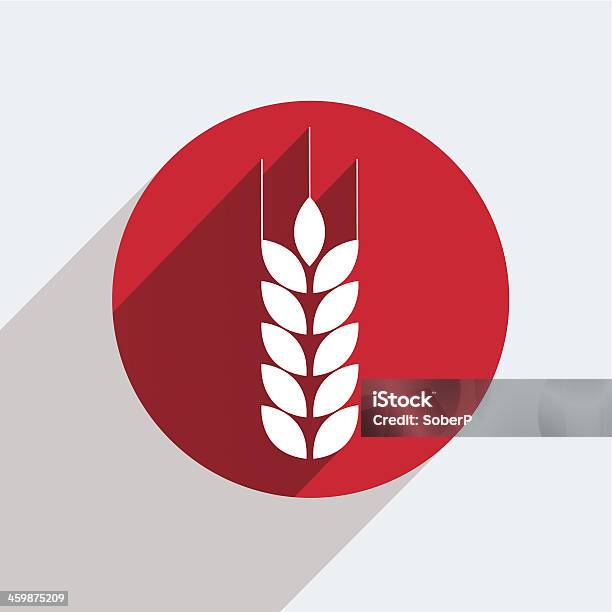 Vector Red Circle Icon On Gray Background Eps10 Stock Illustration - Download Image Now - Agriculture, Animal Body Part, Animal Ear