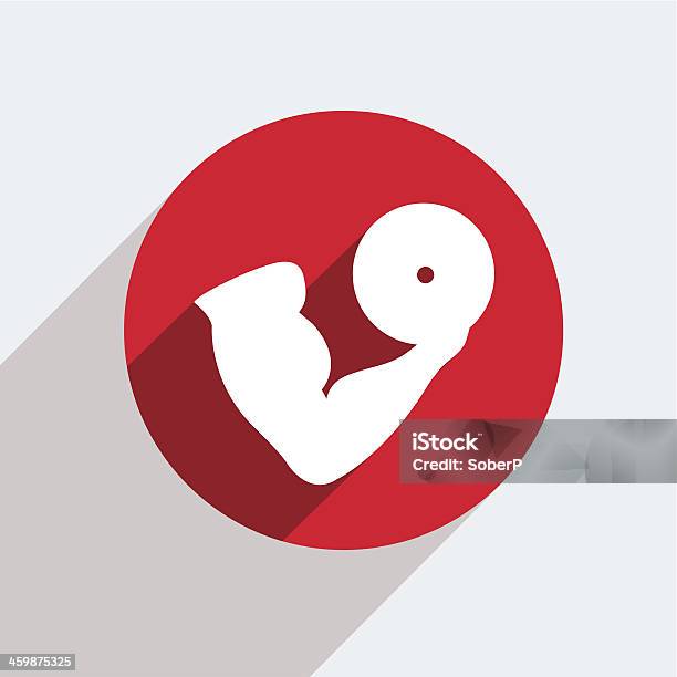 Vector Red Circle Icon On Gray Background Eps10 Stock Illustration - Download Image Now - Anatomy, Animal Arm, Animal Body