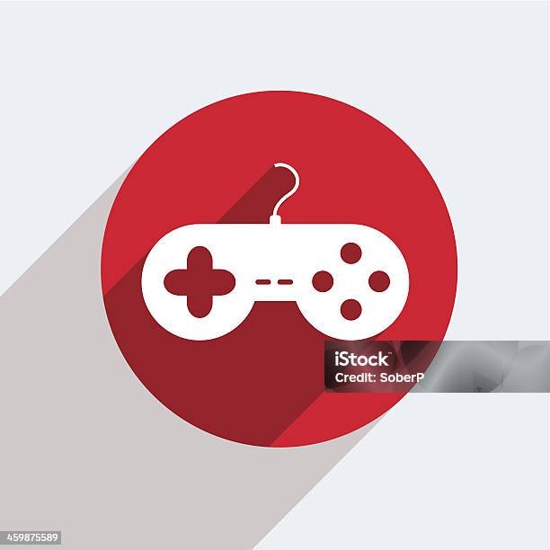 Vector Red Circle Icon On Gray Background Eps10 Stock Illustration - Download Image Now - Home Video Camera, Leisure Games, Video Still