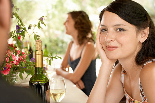 istock Woman With Friends At Party 459877171